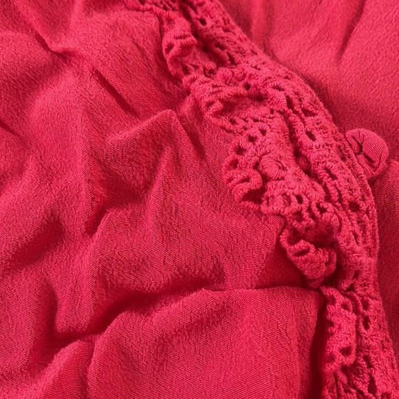 Elevenses Lace Trimmed Romper Sz Medium - Picture 3 of 4